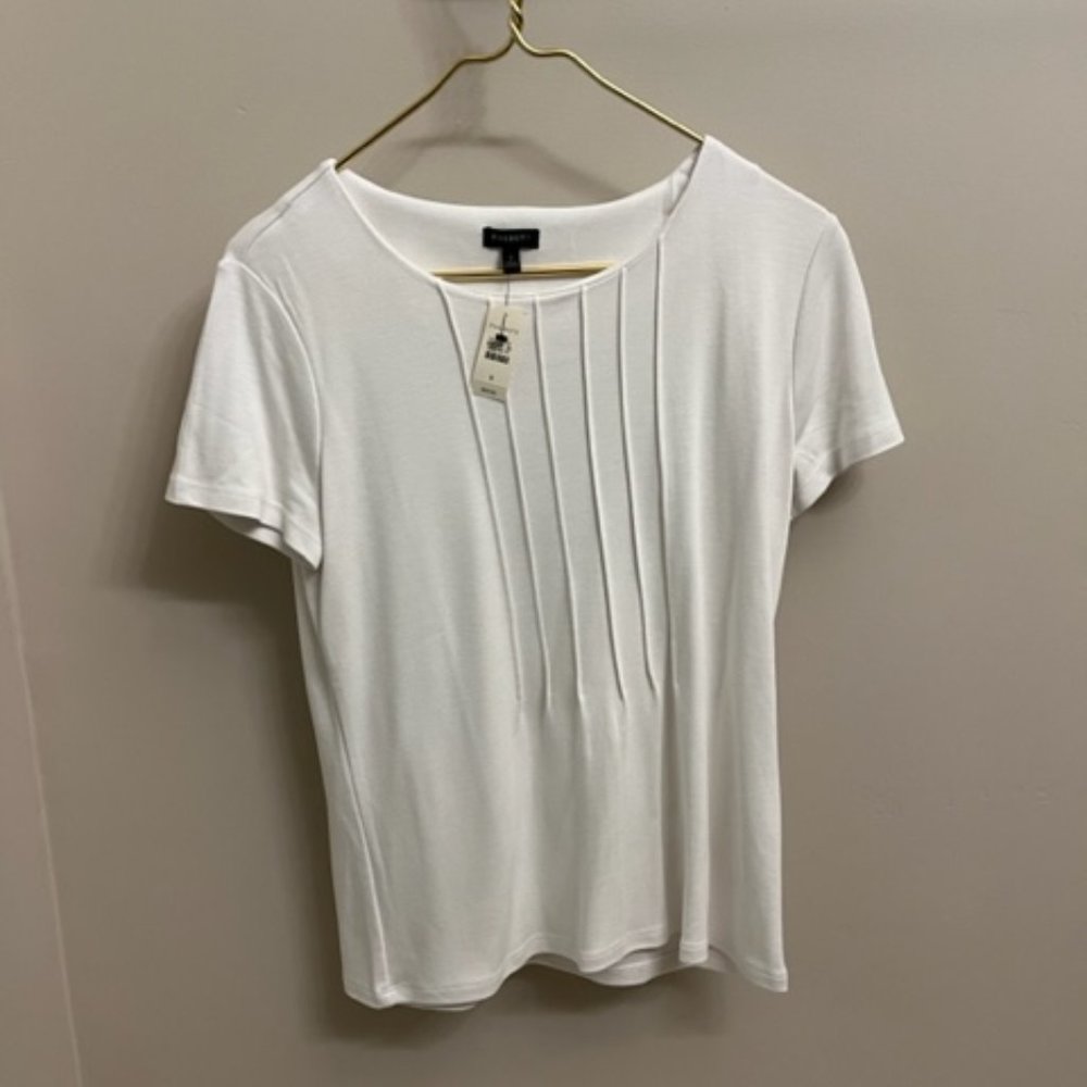 NEW WITH TAGS! WHITE TALBOTS TOP.